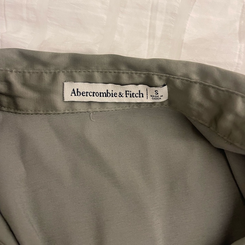 Abercrombie & Fitch Olive Green button up